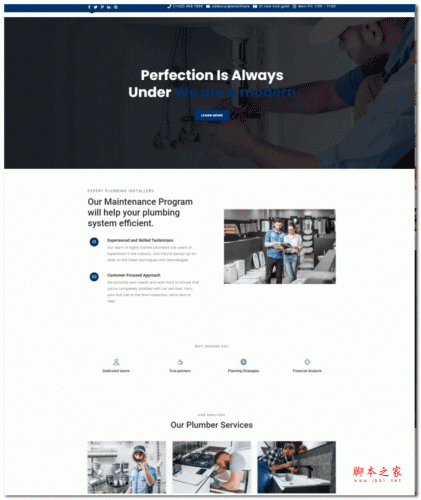wordpress商业计划服务公司HTML5网站模板 v1.2