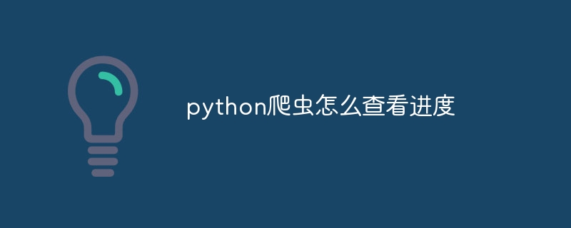 python爬虫怎么查看进度（爬虫.进度.查看.python...）
