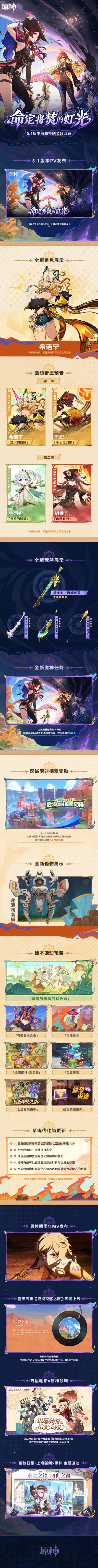 原神5.1版本前瞻直播兑换码(兑换,前瞻,直播,版本,5.1....)