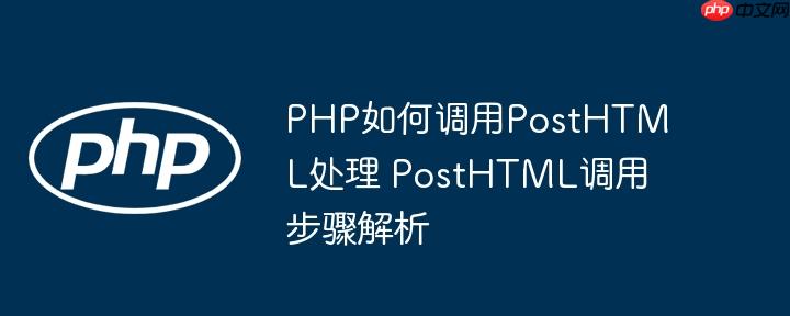 PHP如何调用PostHTML处理 PostHTML调用步骤解析（调用.步骤.解析.PHP.PostHTML...）